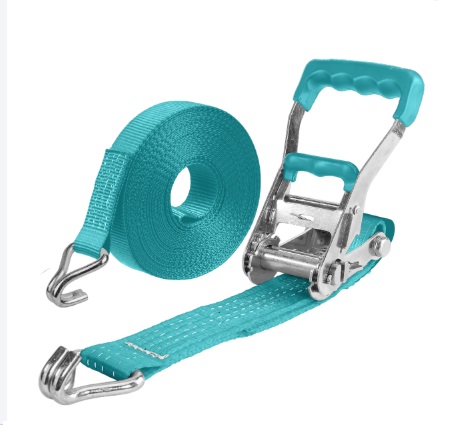 CINTA / FAJA DE AMARRE C/ TRINQUETE DE 50 MM X 10 MTS CARGA 5 TON REF.THTRS5101 MARCA TOTAL TOOL