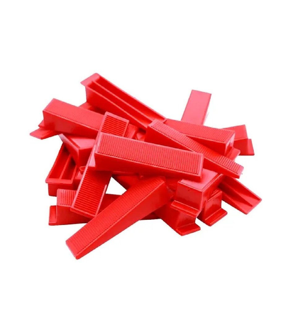 CUÑA P/ SISTEMA DE NIVELACION PORC. / CERAMICA (BOLSA 100 UNDS) REF. 002 MARCA GLOBAL CERAMIC