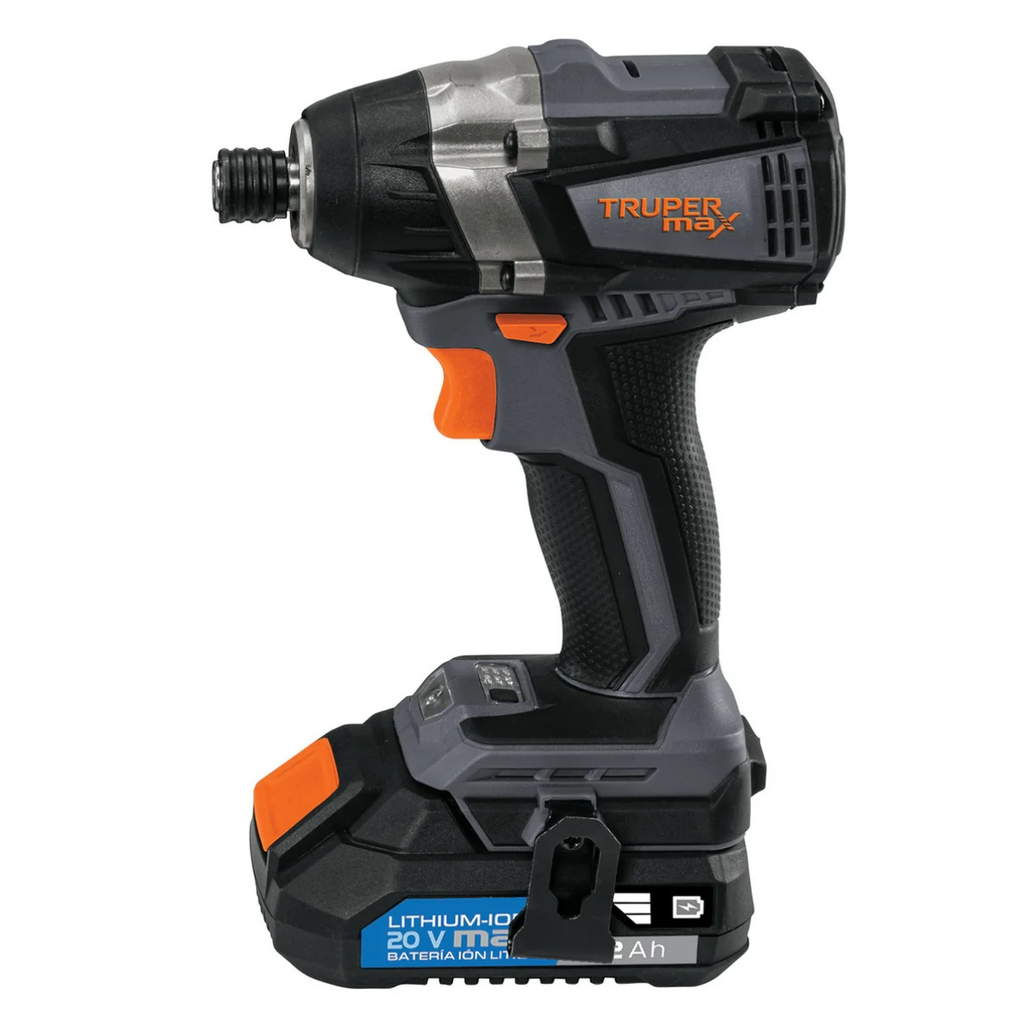 DESTORNILLADOR / IMPACTO INALAM 1/4" 20V 2BAT+CARG+MALETA MOD 101402 MAX-20D REF K1402 MARCA TRUPER