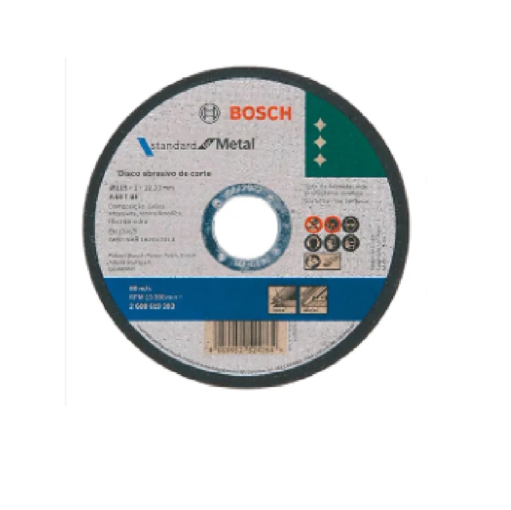 DISCO CORTE METAL 7" X 1/16" ( 1.6MM ) STANDAR SERIE BOSCH PRO REF. 875518 / 619384 BOSCH