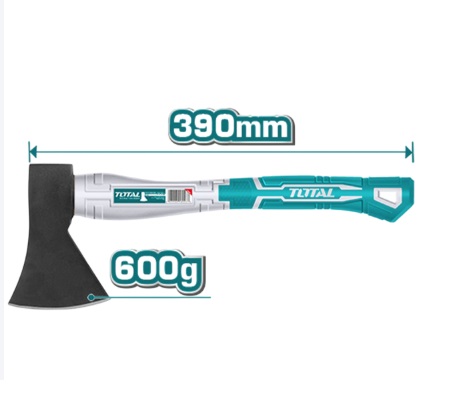 HACHA DE MANO CON MANGO DE FIBRA DE VIDRIO 600 GR REF. THTS78600 MARCA TOTAL TOOLS