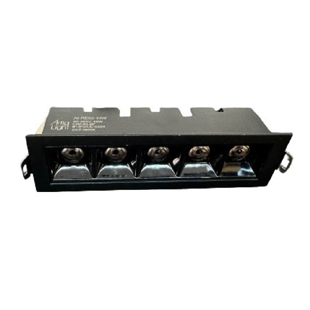 LAMPARA LED LINEAL MULTI SPOT 10W P/EMP 5X2W 4200K 650LM 80-265V REF AI-RE02-10W-CW MARCA ARTIG LIGH