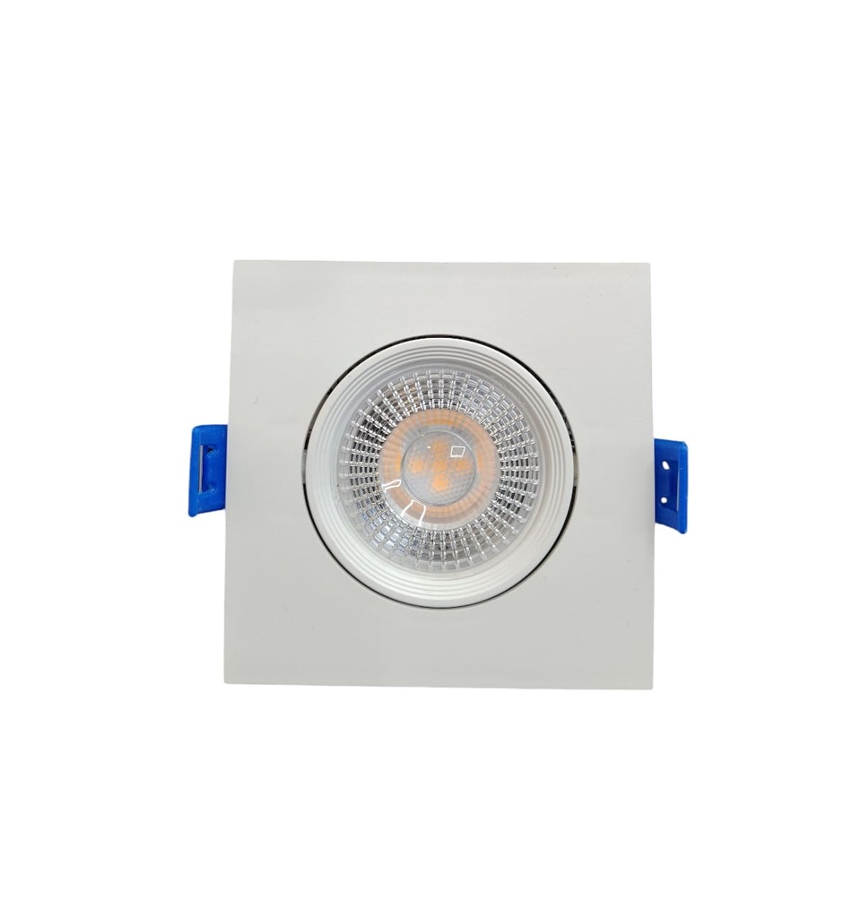 LAMPARA LED SPOT INTEGRADO BASCULANTE CUADRADO 5W 6500K 85-285V P/ EMP. REF. 5212631005 MARCA EBELI