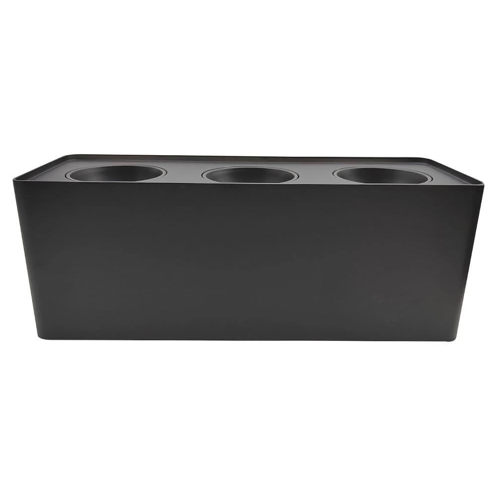 LAMPARA SPOT ARO RECT. P/GU10 S/BOM SUP MOD BLOCK TRIP C/NEG REF. AROBLOCK3NN / 504329 MARCA LUCERNA