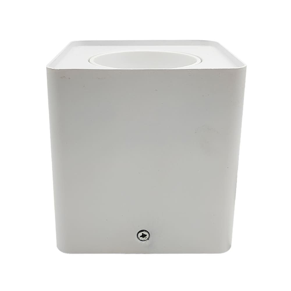 LAMPARA SPOT ARO CUAD. P/GU10 S/BOM SUP. MOD BLOCK C/BLA REF. AROBLOCKBB / 504275 MARCA LUCERNA