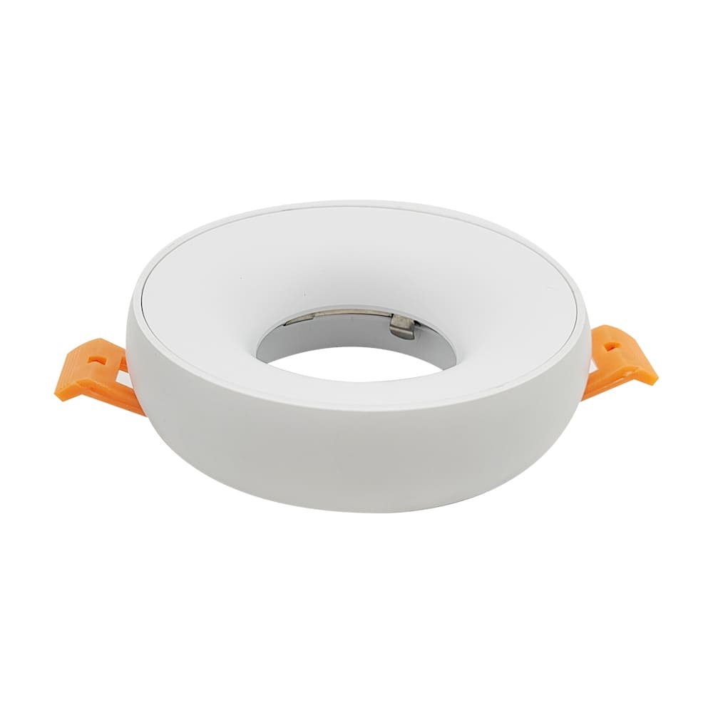 LAMPARA SPOT EMP. RED. 3.5" P/GU10 S/BOM SEMI SUP. MOD DONA C/ BLANCO REF. ARODONABB MARCA LUCERNA