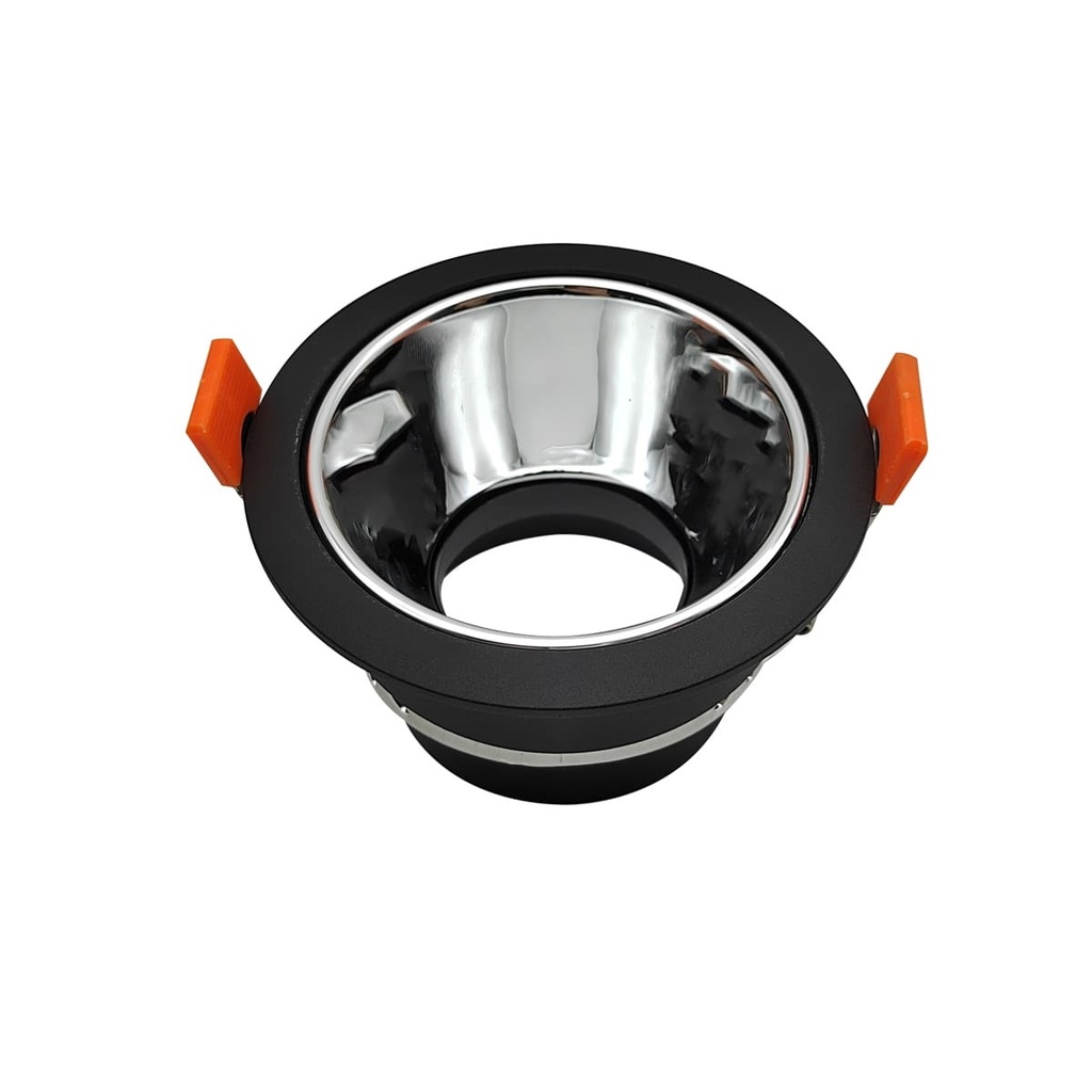 LAMPARA SPOT ARO P/EMP ANG. AJUST 75MM RED P/GU10 S/BOM C/NEG-ESP REF. ARONE / 504367 MARCA LUCERNA
