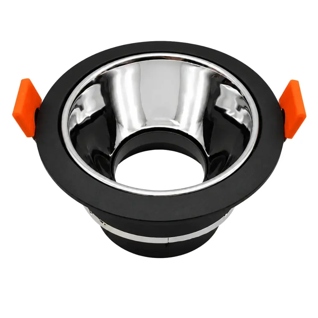 LAMPARA SPOT ARO P/EMP ANG. AJUST 75MM RED P/GU10 S/BOM C/NEG-ESP REF. ARONE / 504367 MARCA LUCERNA