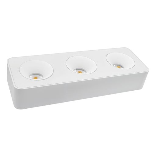 LAMPARA SPOT INTEG RECT. SUP. 36W 3T/CRI90+ MOD BLOCK TRIPLE C/BCO REF.BLOCK36B/504145 MARCA LUCERNA