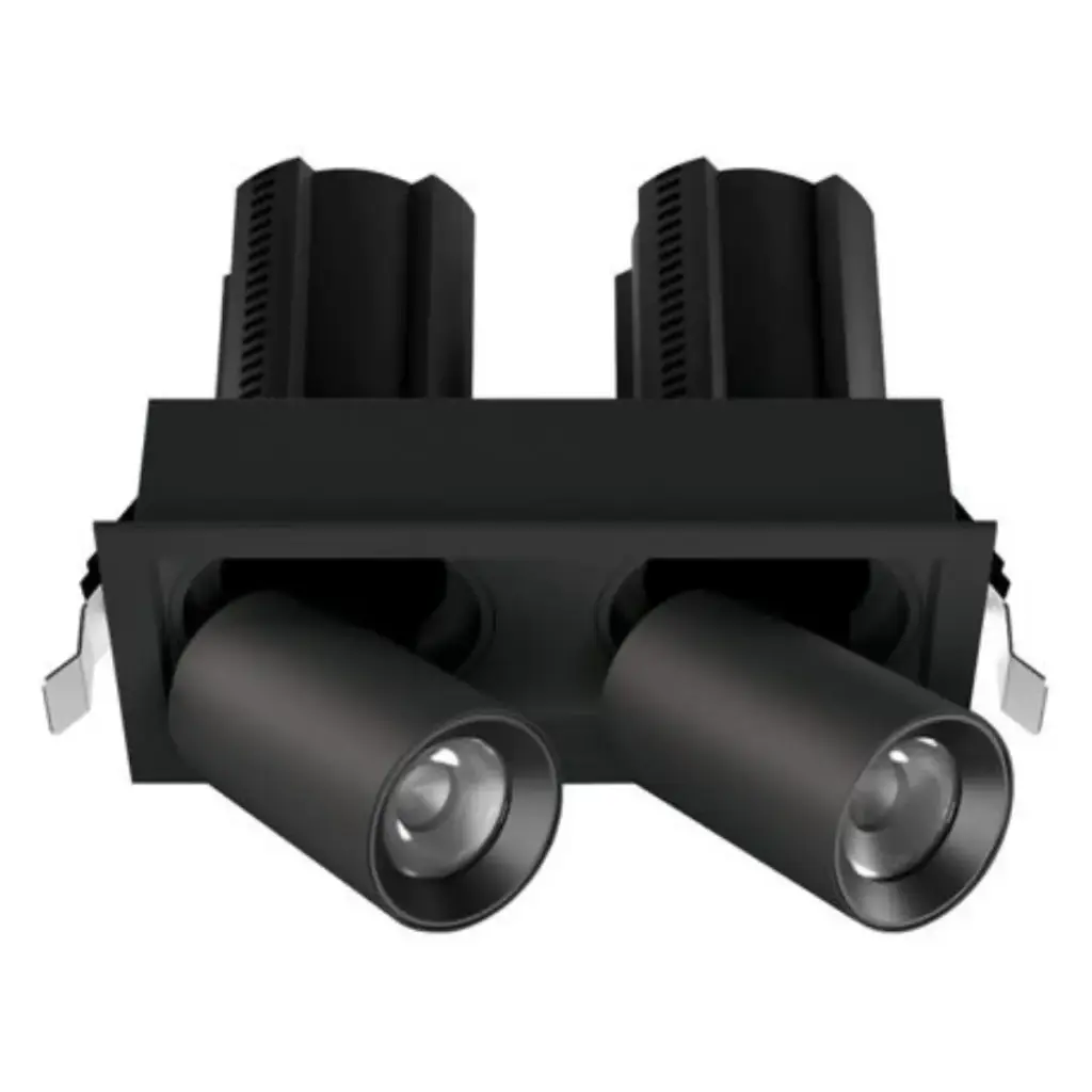 LAMPARA LED INTEG T/BALA CUAD. EMP. 24W 3T/CRI90+ DOBLE C/NEGRO REF. GAL24CN / 504244 MARCA LUCERNA