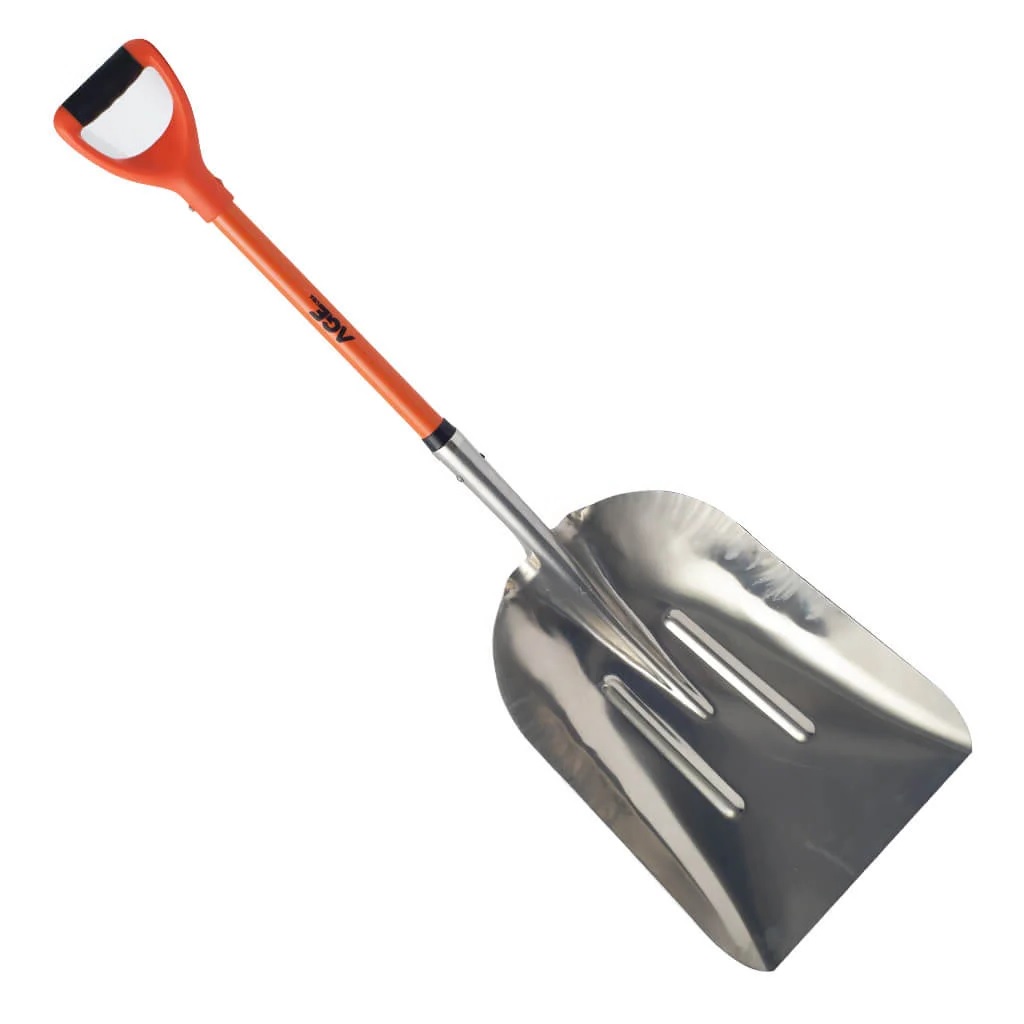 PALA CUADRADA DE ALUMINIO MANGO FIBRA PARA ALIMENTO REF. AGNHPACU050F MARCA AGE USA