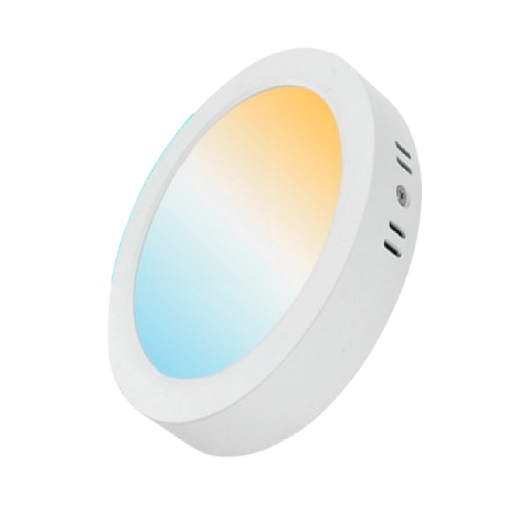 PANEL LED SUPERFICIAL REDONDO 8 18 W 3 EN 1 3K - 6K COMPACTA 100 - 277 V REF 818SCL3CCT LUCERNA