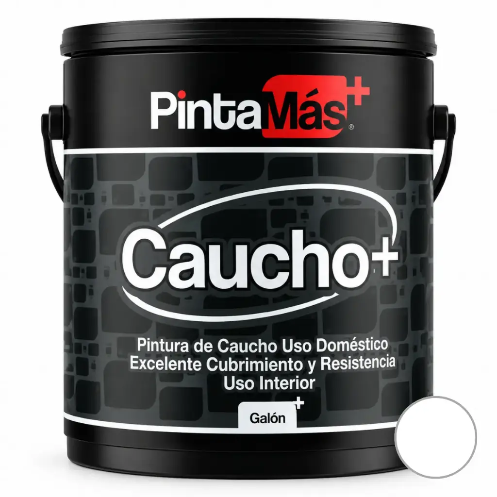PINTURA CAUCHO PINTAMAS PARA INTERIOR CLASE "B" COLOR BLANCO 1 GL REF. 4401001006 MARCA SUPER A