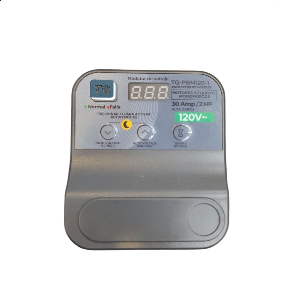 PROTECTOR DE VOLTAJE P/ MOTOR Y EQUIPO MONOF. 120V C/BORN.Y MED.VOLTAJ REF.TQ-PBM120-1 TOTAL QUALITY
