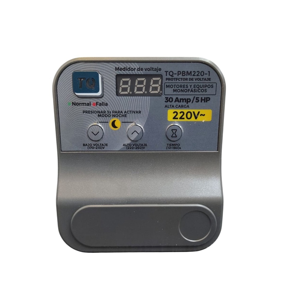 PROTECTOR DE VOLTAJE P/ MOTOR Y EQUIPO MONOF. 220V C/BORN.Y MED.VOLTAJ REF.TQ-PBM220-1 TOTAL QUALITY