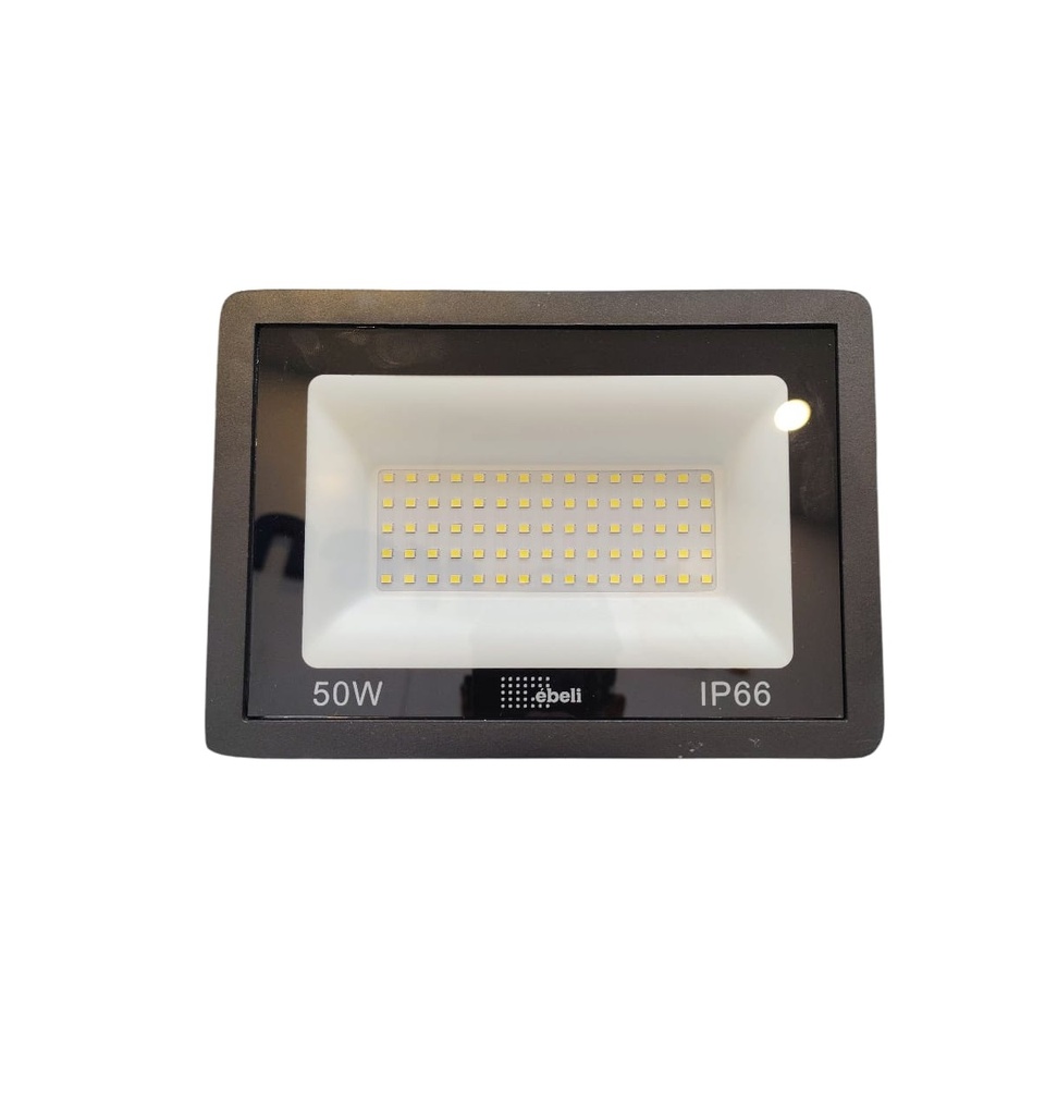 REFLECTOR LED 50W 6500K 4050LM 85-285V IP66 COLOR NEGRO REF. 5213051050 MARCA EBELI