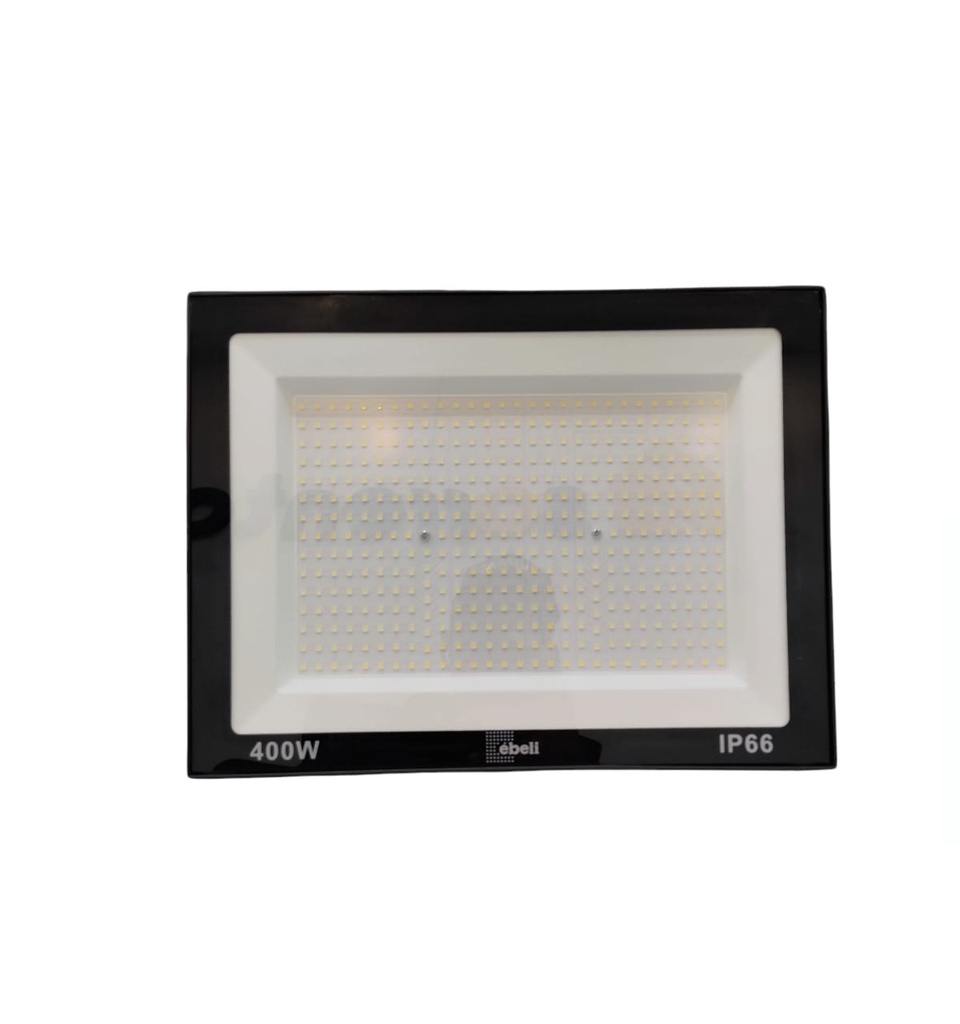 REFLECTOR LED DELGADO 400W 6500K 30000LM 85-285V IP66 COLOR NEGRO REF. 5213051400 MARCA EBELI