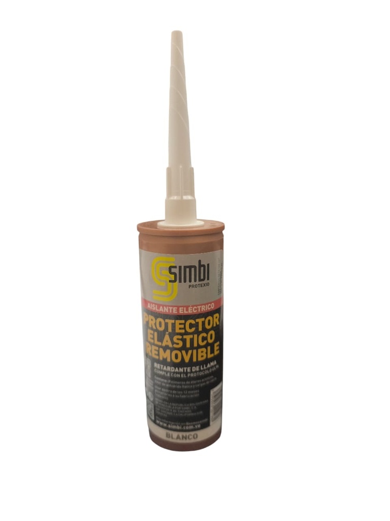 SELLADOR ELASTICO REMOVIBLE / AISLANTE ELECTRICO BLANCO CARTUCHO 145 ML REF. 001980 MARCA SILIPEX