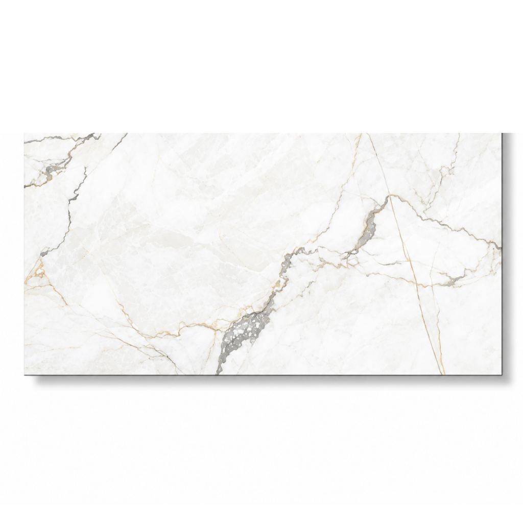 PORCELANATO ESPAÑOL DE 1ERA 60 X 120 CM ( CAJA 1,44  MTS2) COLBERT WHITE MARCA ARGENTA ( PRECIO POR CAJA )