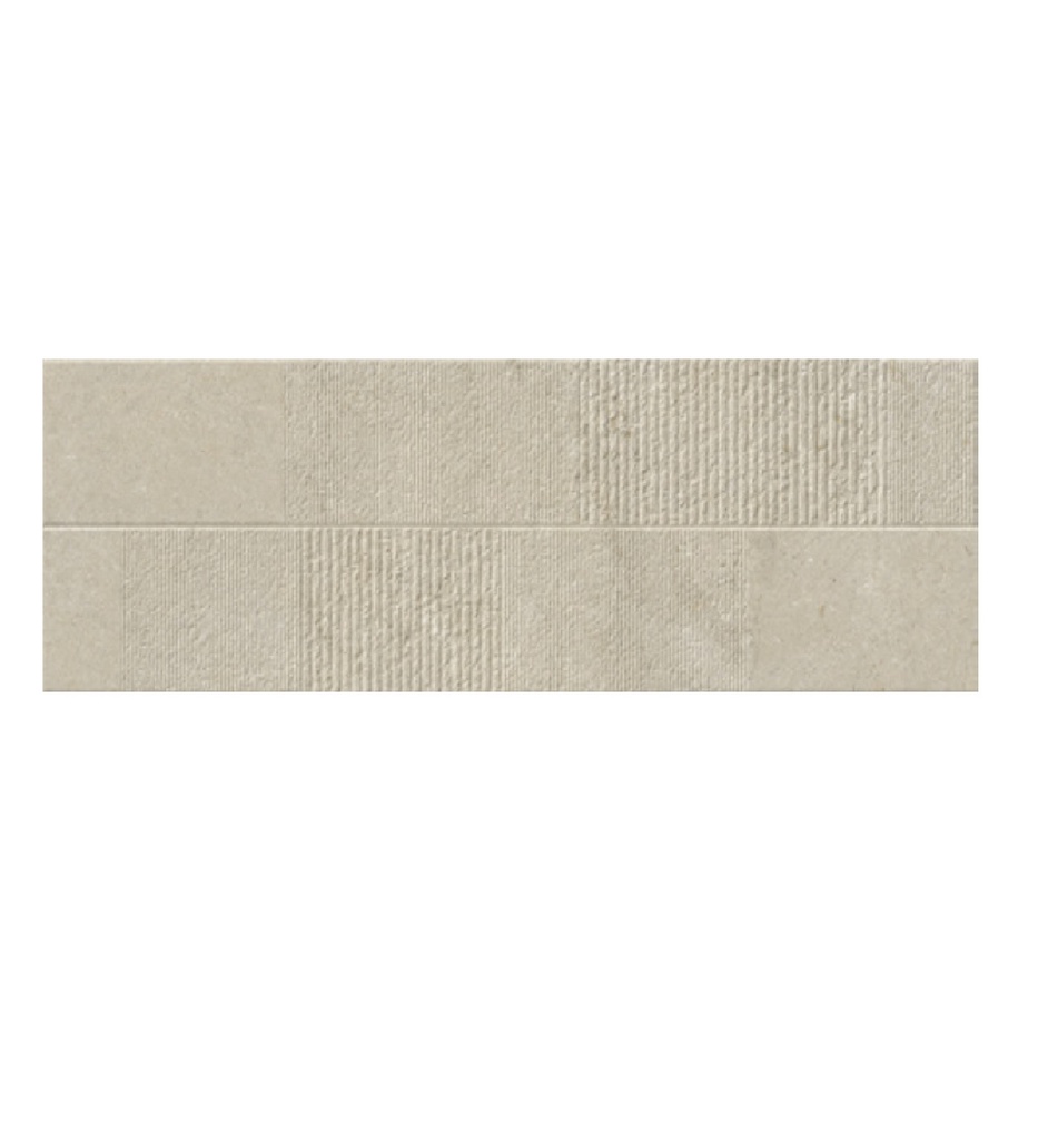 CERAMICA ESPAÑOLA EVELYN WALL CREAM 2P01 40 X120 CM RECTIFICADO (CJ 1.92 MTS2) PASTA BLANCA ARGENTA