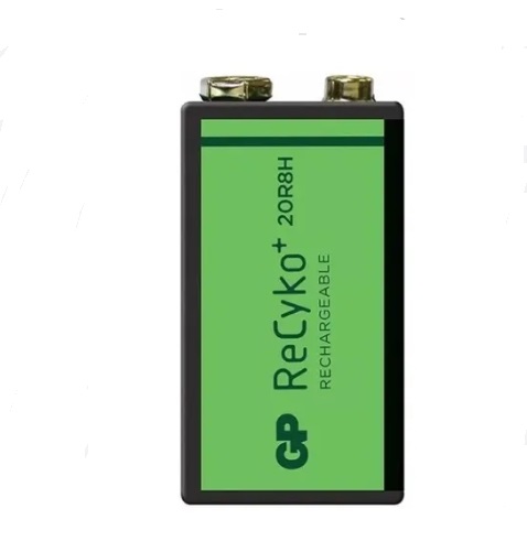 BATERIA / PILA RECARGABLE 9 V MOD- 280R9V-C1 ( PACK - 1 UND ) 280 MAH REF. 6F22 MARCA EBL