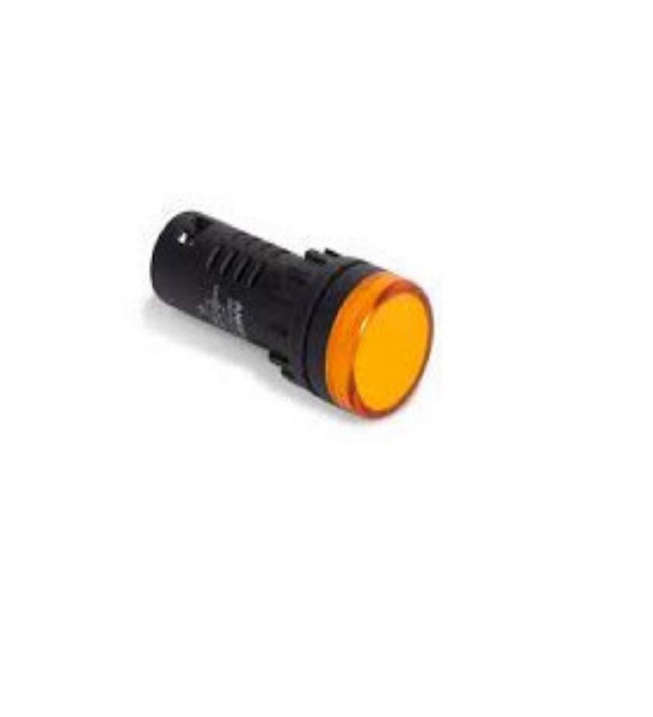 LUZ INDICADORA LED MULTIVOLTAJE 120-220 V AMARILLO REF. CON14519 MARCA ANDELI