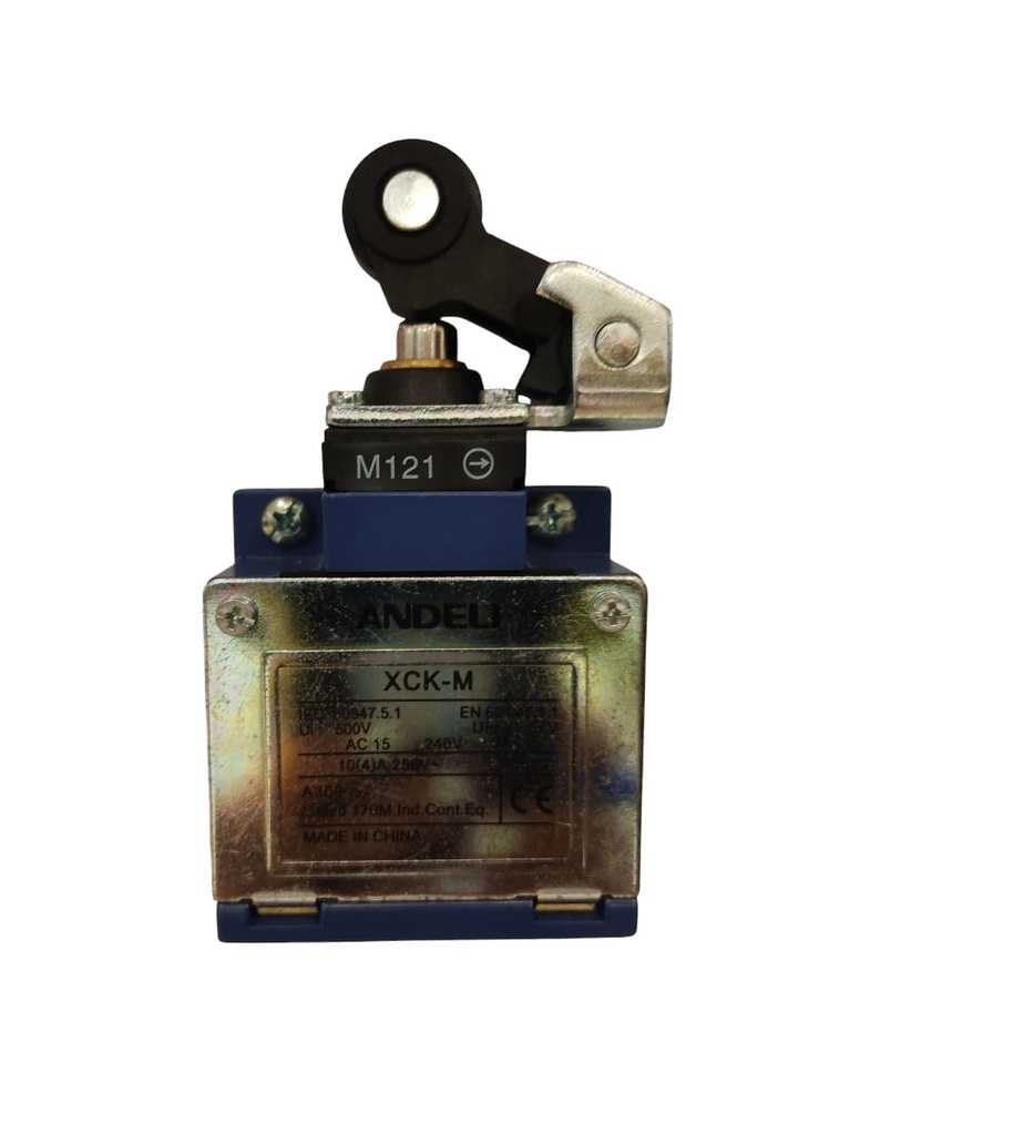 FINAL DE CARRERA LIMIT SWITCH 3A-240V 1NA+1NC RODI C/EMBOLO PLAST. UNID REF. CON13335 MARCA ANDELI