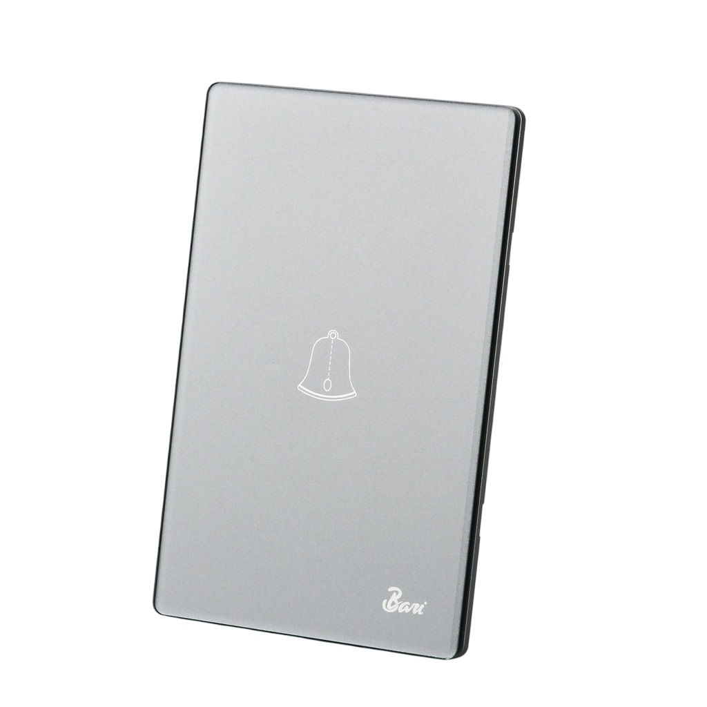 INTERRUPTOR TIMBRE SERIE GRIGIO COLOR GRIS BRILLANTE REF. INT.13.04 MARCA BARI