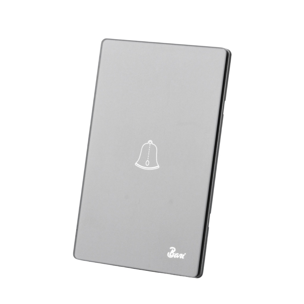 INTERRUPTOR TIMBRE SERIE CENERE COLOR GRIS MATE REF. INT.15.04 MARCA BARI