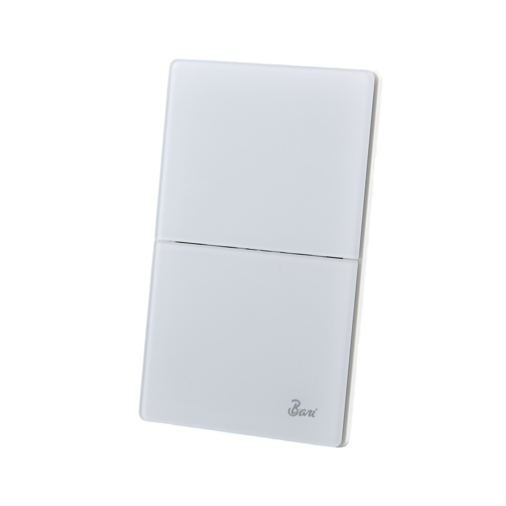 INTERRUPTOR DOBLE SERIE NEBBIA COLOR BLANCO MATE REF. INT.16.02 MARCA BARI