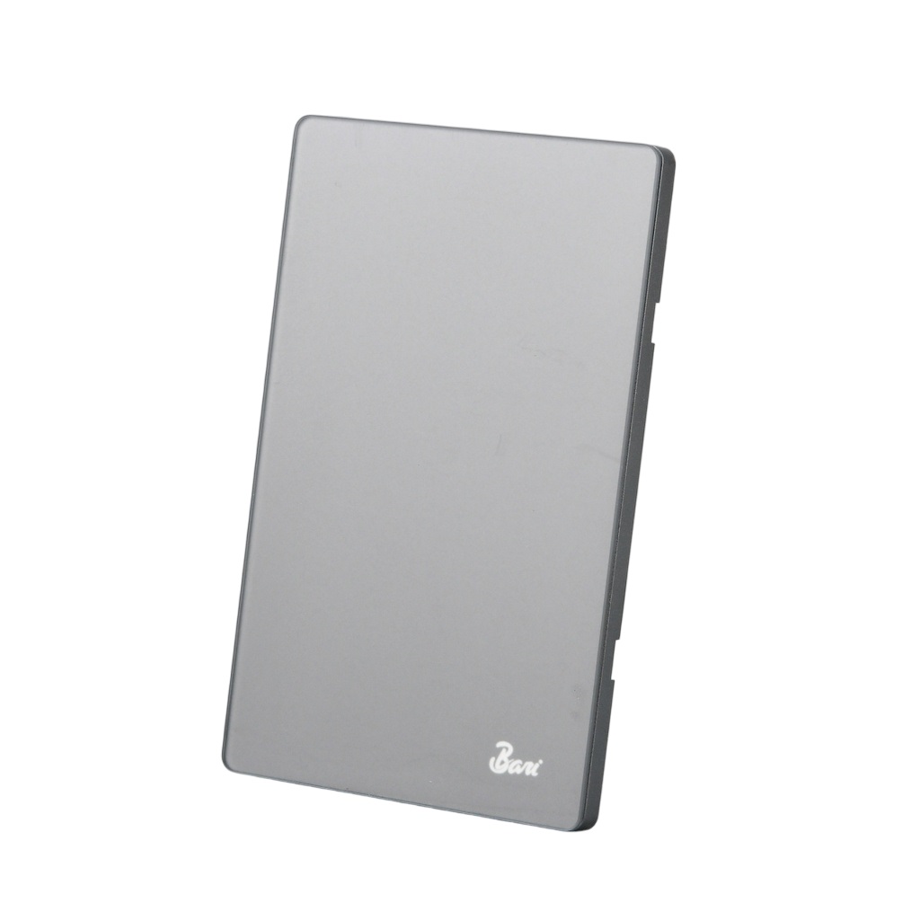 TAPA CIEGA SERIE CENERE COLOR GRIS MATE REF. INT.15.10 MARCA BARI