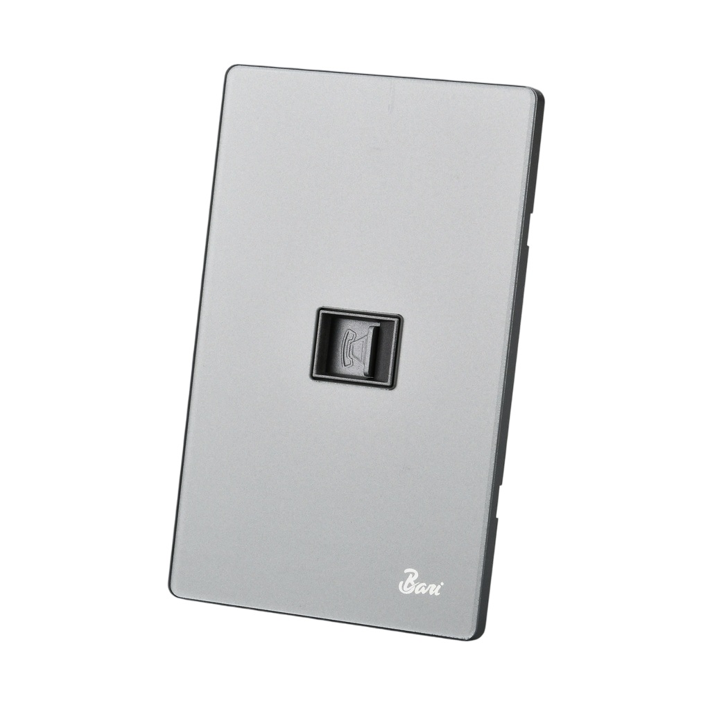 TOMA PARA TELEFONO SERIE GRIGIO COLOR GRIS BRILLANTE REF. INT.13.05 MARCA BAR