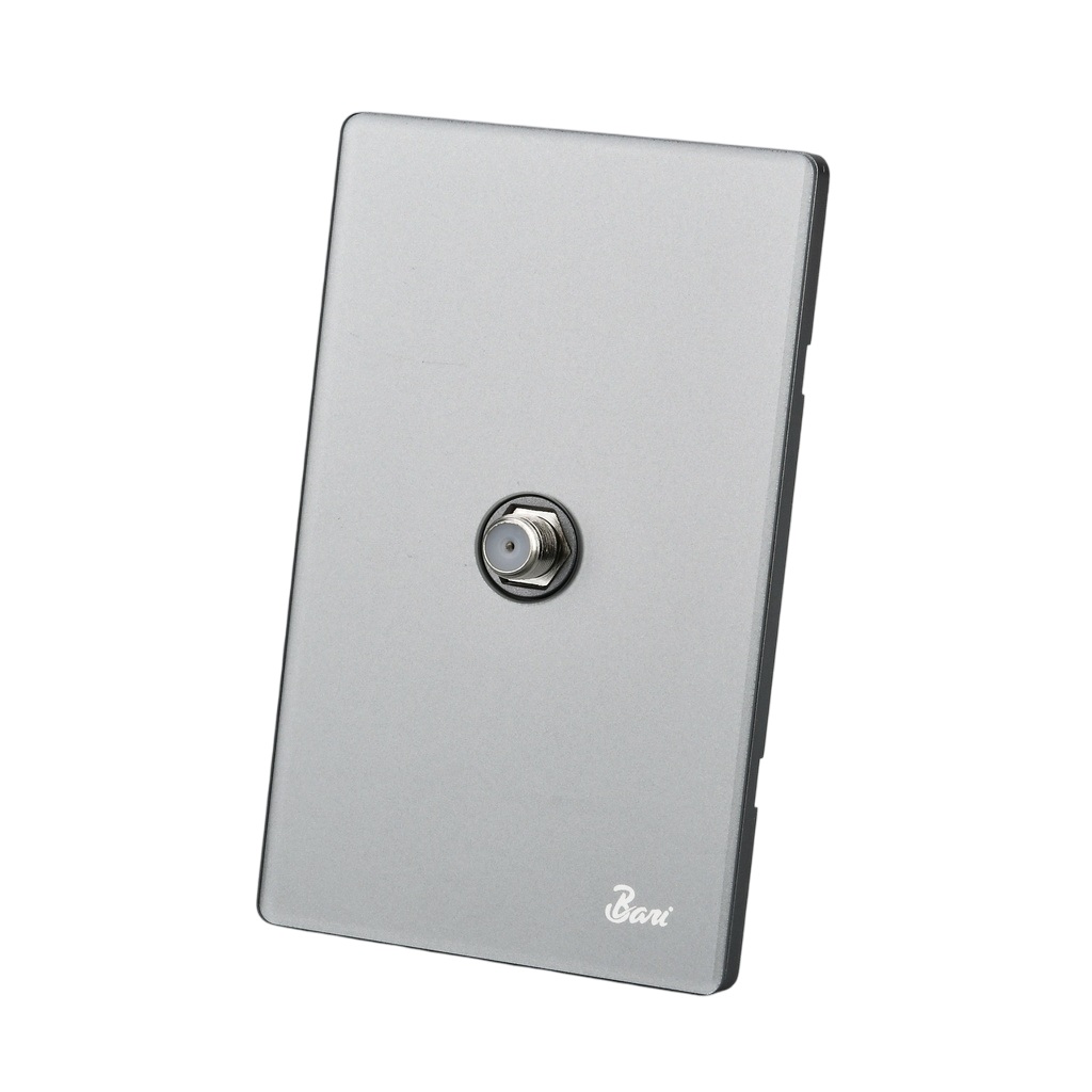 TOMA PARA TV SERIE GRIGIO COLOR GRIS BRILLANTE REF. INT.13.06 MARCA BARI