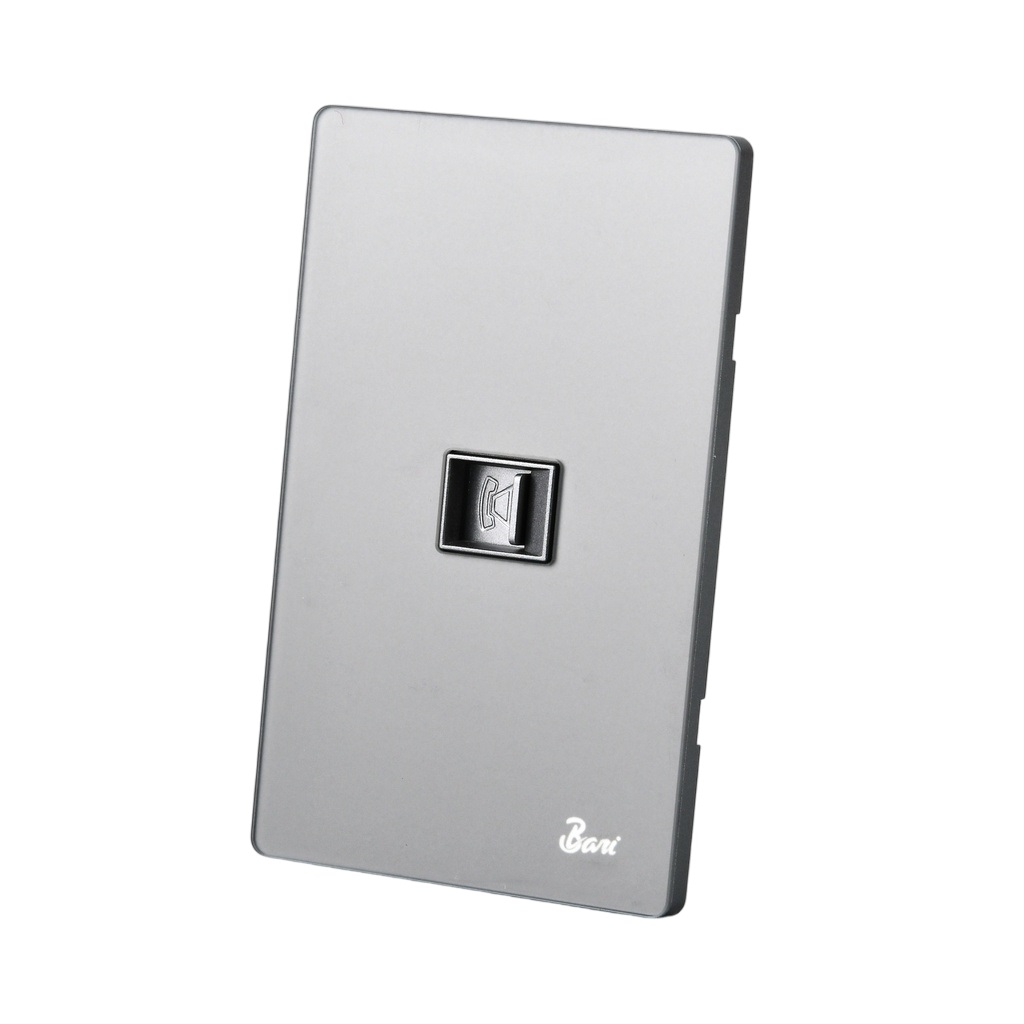 TOMA PARA TELEFONO SERIE CENERE COLOR GRIS MATE REF. INT.15.05 MARCA BARI