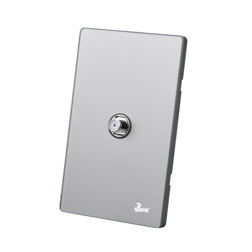 TOMA PARA TV SERIE CENERE COLOR GRIS MATE REF. INT.15.06 MARCA BARI