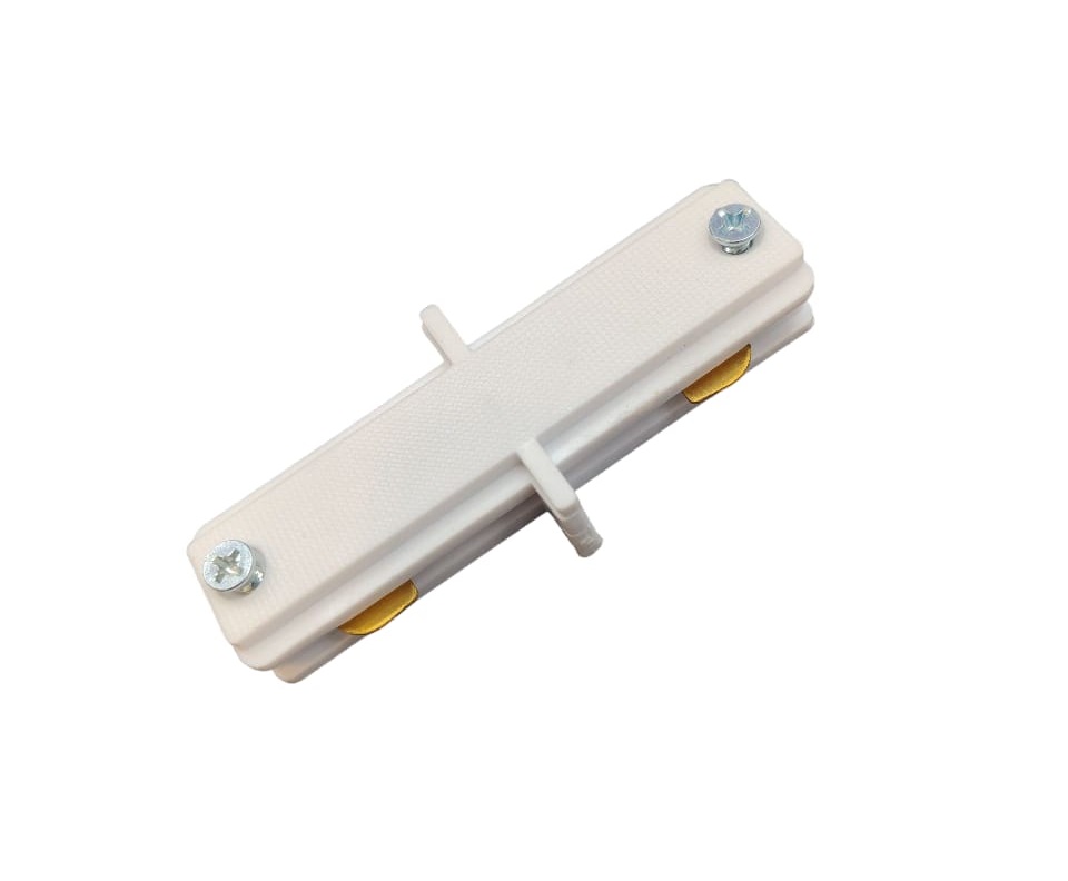 ACCESORIO / UNION / CONECTOR DE CONTINUIDAD P/RIEL TRACK LIGHT 110V BLANCO REF CONTL0101 MARCA LIPER