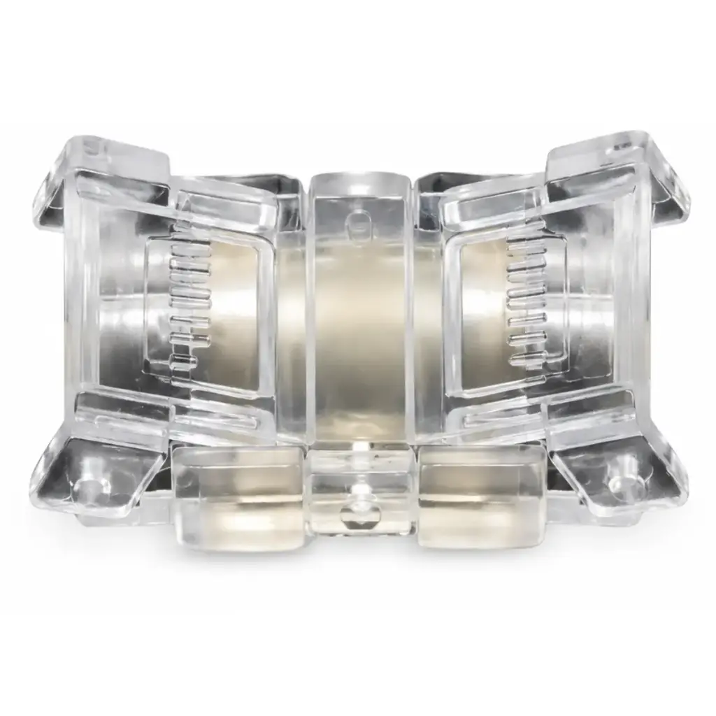 ACCESORIO / UNION / CONECTOR DE CONTINUIDAD TIPO I P/ CINTA COB 110 V TRANSP. REF.LUM- OB2-P8 LUMIND