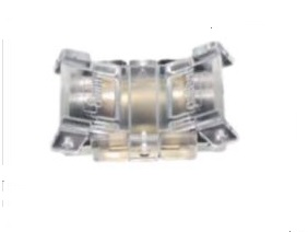 ACCESORIO / UNION / CONECTOR DE CONTINUIDAD TIPO I P/ CINTA COB 110 V TRANSP. REF.LUM- OB2-P8 LUMIND