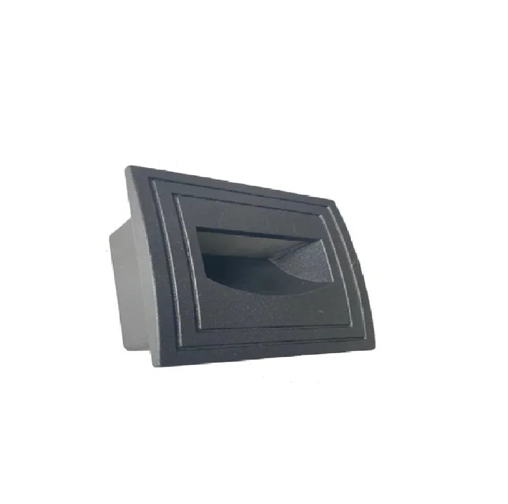 APLIQUE DE CORTSIA PARED / ESCALERA LED INT 3W 6500K 85-277V CUADRADO NEGRO REF. 001-007-BSQJ0016500K3W MAFI