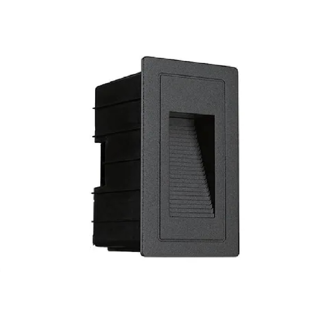 APLIQUE DE CORTESIA PARED / ESCALERA LED INT. 3W 6500K 85-277V VERTICAL NEGRO REF. 001-007-BSQJ0196500K3W MAFI