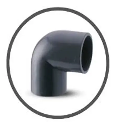 CODO DE PVC AF ASTM SCH40 4" X 90° REF. C020308G MARCA UNITECA