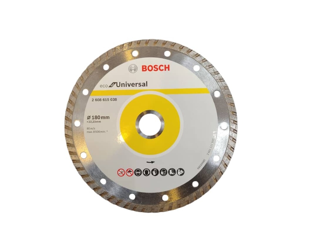 DISCO DE CORTE DIAMANTADO TURBO 7" X 7/8" 180X22.23MM REF. 2608615038 / 875103 / 857154 MARCA BOSCH