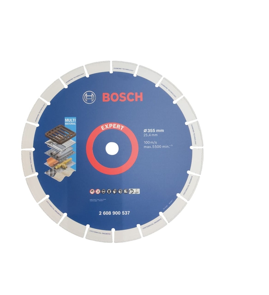 DISCO DE CORTE DIAMANTADO SEG. 14 X10" 355X 25,4MM P/CORTE DE HIERRO REF. 536866 / 875268 BOSCH