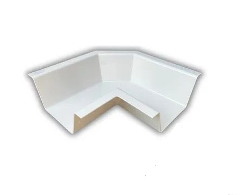 ESQUINERO PARA CANAL 4" CUADRADA DE LLUVIA PVC COLOR BLANCO REF. CTV-D-02-05 MARCA TINAPLAS