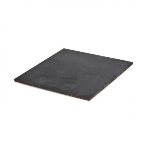 FLANCHE / BASE HIERRO NEGRO 20 X 20 X 6 MM SIN HUECO ( 1.92 KG ) MARCA L.C.H