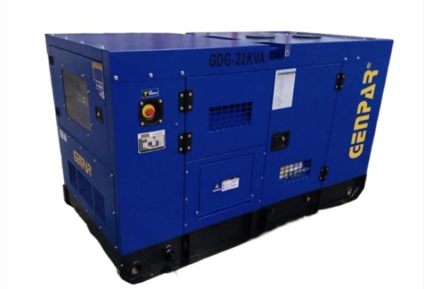 GENERADOR 22 KVA MONOFASICA 205 V INSONORIZADO CON ATS REF. GDC-022-F MARCA GENPAR