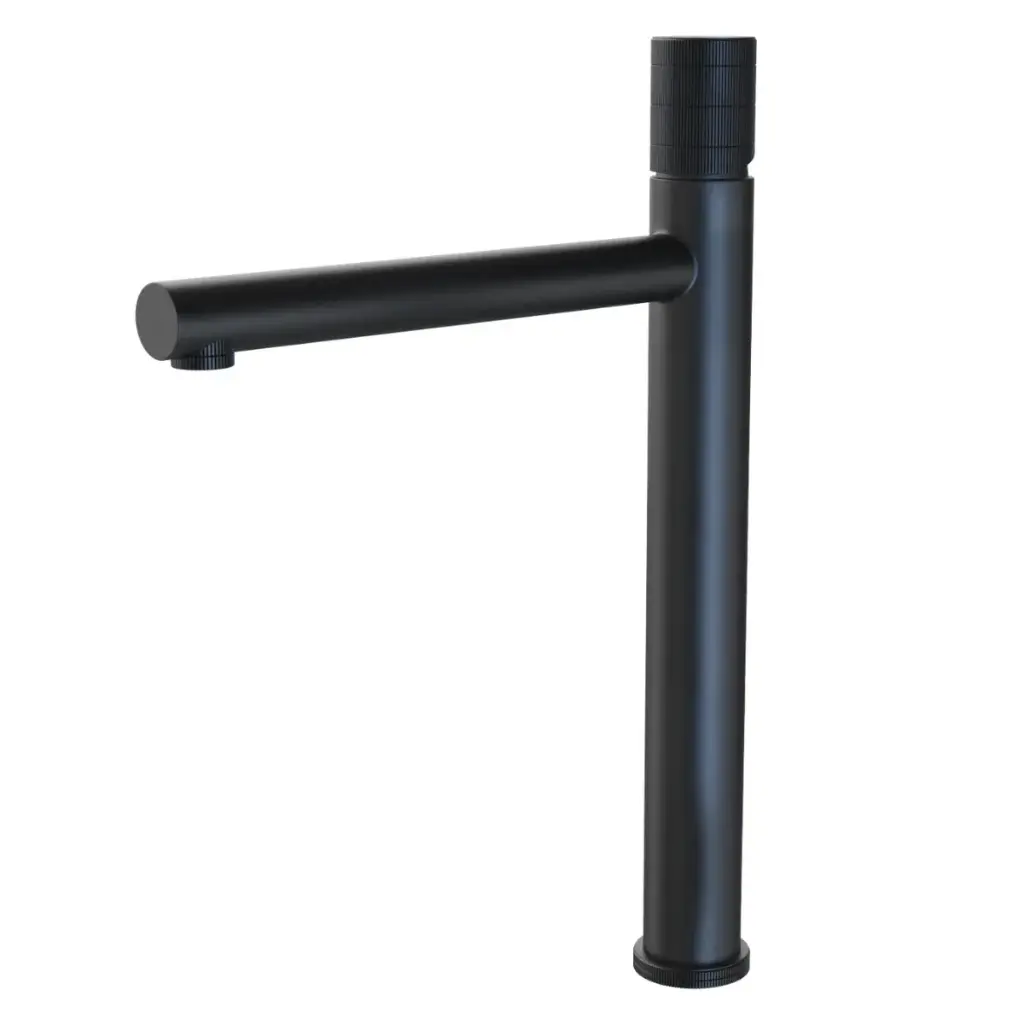 GRIFERIA MONOMANDO ALTO P/ LAVAMANO ACERO INOX SERIE FUTURA NOIR RAD. NEGRO MATE REF NVGRI5661 NOVA