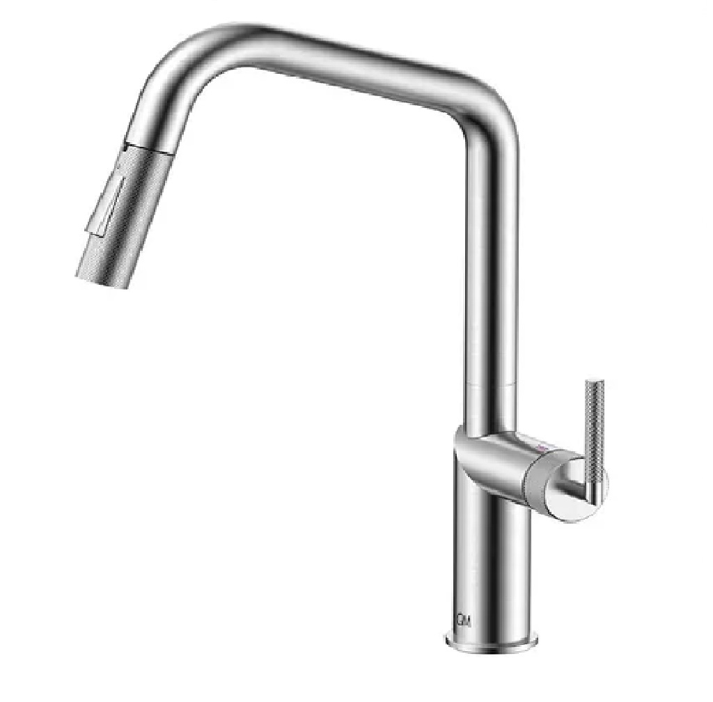 GRIFERIA PARA FREGADERO MONOMANDO SERIE LOTUS SATINADO REF. 14.800.1125 ST MARCA QUALITY METAL