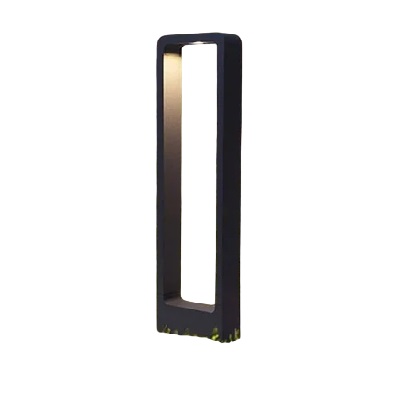 LAMPARA LED DE PISO P/JARDIN PEDESTAL 10W 6500K 85 - 277V RECT NEGRO REF 001-007-OA0016500K10W MAFI