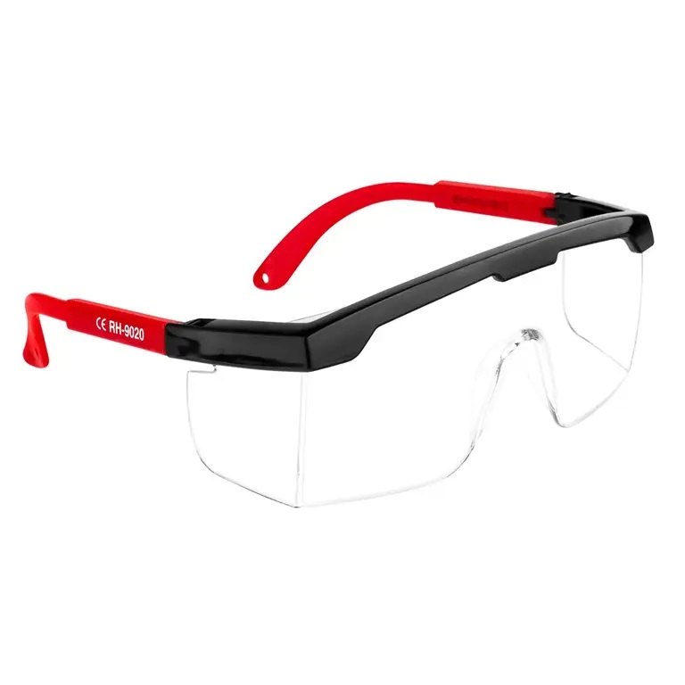 LENTES DE SEGURIDAD CUADRADO - POLICARBONATO - PATA AJUSTABLE TRANSPARENTE REF. RH-9020 MARCA RONIX